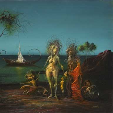 Polyák István festőművész képei